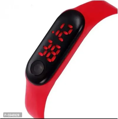 Silicone Slim Digital LED Red &  Blue & Yallow Band Watch - Combo Set of 3 Watch for Kids Boys and Girls-thumb4