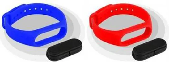 Silicone Slim Digital LED Red &  Blue Band Watch - Combo Set of 2 Watch for Kids Boys and Girls-thumb3