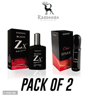 Ramsons Zx BLACK AND COOL SPARKPerfume Pack Of 2-thumb0