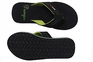 NA 01 PUMPA Slipper Ortho Care Orthopedic and Diabetic Super Fit Comfort Doctor Slipper, Dr. Slipper, Flip-Flop, Cushion, Slides and House Slipper for Men's and boys (Black Green, numeric_9)-thumb1