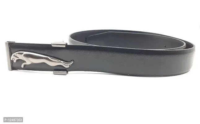 Men's Leather Belt Adjustable Auto Lock Buckle Belt for Men (20221026_203217 Black)