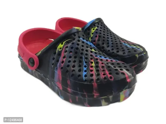 pumpa Clogs for Men and Women (blk red Multi, Numeric_6)-thumb0