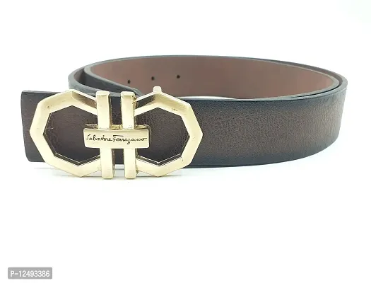 Men's Leather Belt Adjustable Auto Lock Buckle Belt for Men (20221026_203306 Dark Brown)