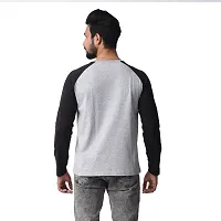 Grey Fullsleeve Raglan T-Shirt-thumb1