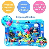 Tiny Souls Baby Kids Water Play Mat Toys Inflatable Tummy Time Leakproof Water Play Mat, Fun Activity Play Center Indoor and Outdoor Water Play Mat for Baby-thumb3