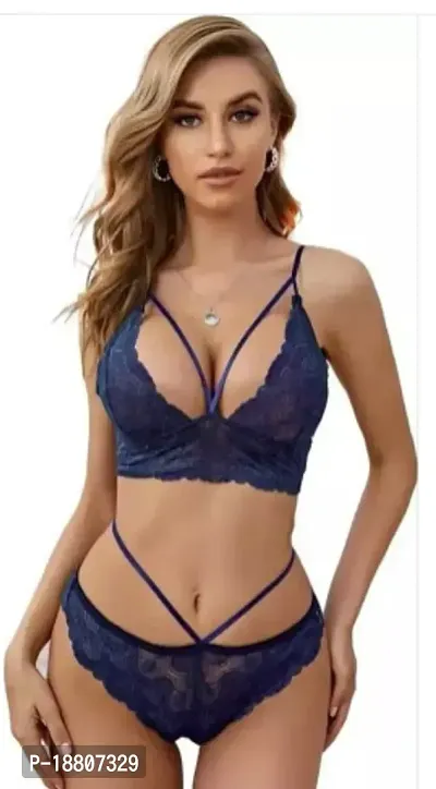 Stylish Women Cotton Lingerie Set-thumb0