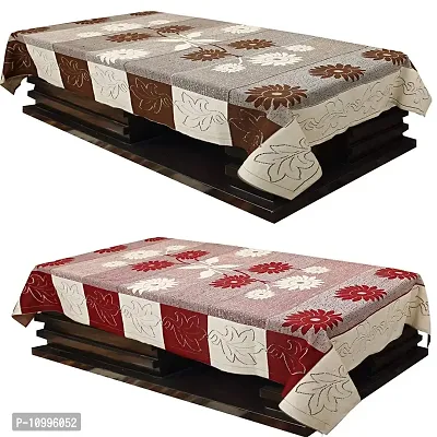 SSDN DesignerCenter Table Cover Combo(Brown  Maroon)-thumb0