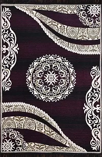 SSDN? Velvet Touch Living Room Carpet| Bedroom Carpet |Hall Carpet |Area Rug| Tapestry| Durries| Drawing Room Abstract Chenille Carpet -|60 inch x 84 inch |5 Feet x 7 Feet (Purple)-thumb3