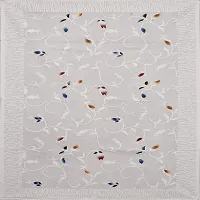 SSDN Designer Centre Table Cover (White Leaf) (Centre Table Cover)-thumb2