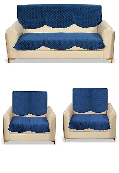 Fancy Velvet Sofa Cover 7 Seater Sofa Covers Set - 14 Pieces