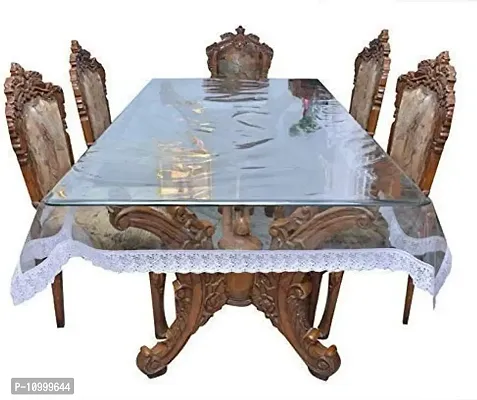 SSDN PVC Transparent 6 Seater Dining Table Cover