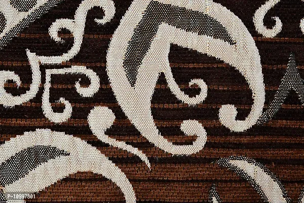 SSDN? Velvet Touch Living Room Carpet| Bedroom Carpet |Hall Carpet |Area Rug| Tapestry| Durries| Drawing Room Abstract Chenille Carpet -|60"" inch x 84"" inch |5 Feet x 7 Feet (Coffee)-thumb3