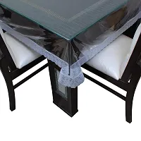 SSDN PVC Transparent 6 Seater Dining Table Cover-thumb1