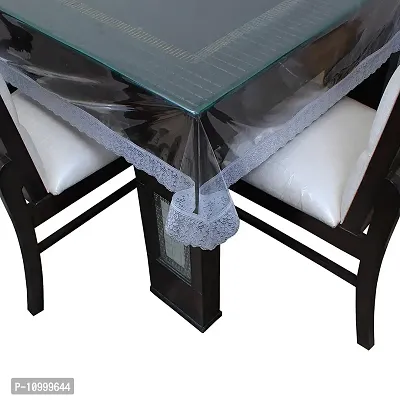 SSDN PVC Transparent 6 Seater Dining Table Cover-thumb2