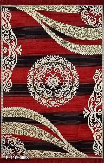 SSDN? Velvet Touch Living Room Carpet| Bedroom Carpet |Hall Carpet |Area Rug| Durries| Drawing Room Abstract Chenille Carpet -|60 inch x 84 inch |5 Feet x 7 Feet (Maroon)-thumb2