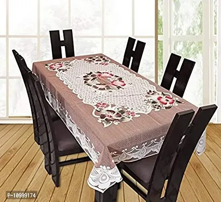 SSDN Designer Dining Table Cover (Floral Brown)