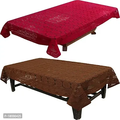 SSDN DesignerCenter Table Cover Combo(Brown  Maroon)-thumb0