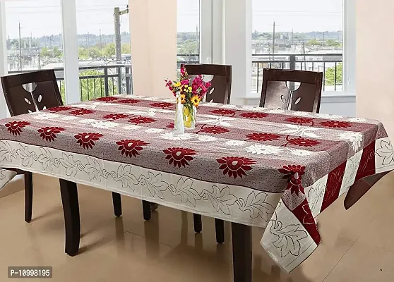 SSDN Designer Dining Table Cover (Chicago Maroon)-thumb0