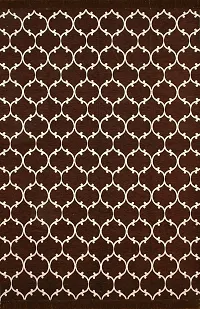 SSDN? Velvet Touch Living Room Carpet, Bedroom Carpet, Hall Carpet, Area Rug, Tapestry, Durries, Drawing Room Abstract Chenille Carpet -|60"" inch x 84"" inch |5 Feet x 7 Feet (8 DOT Brown)-thumb1