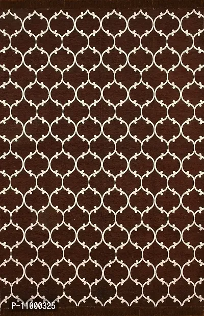 SSDN? Velvet Touch Living Room Carpet, Bedroom Carpet, Hall Carpet, Area Rug, Tapestry, Durries, Drawing Room Abstract Chenille Carpet -|60"" inch x 84"" inch |5 Feet x 7 Feet (8 DOT Brown)-thumb2