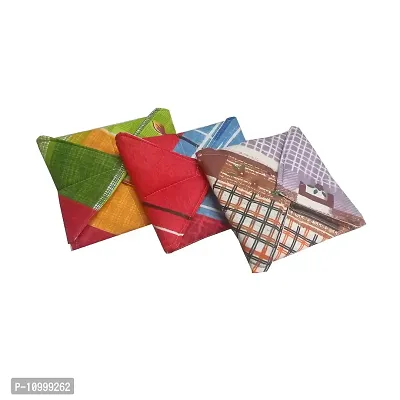 SSDN? Cotton Roti Cover/Chapati Cover/Traditional Roti Rumals (Assorted Color  Design) - Set of 3, Square