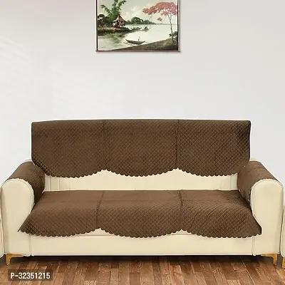 Fancy Velvet Sofa Covers With Arm 3 Seater Sofa Covers Set - 8 Pieces