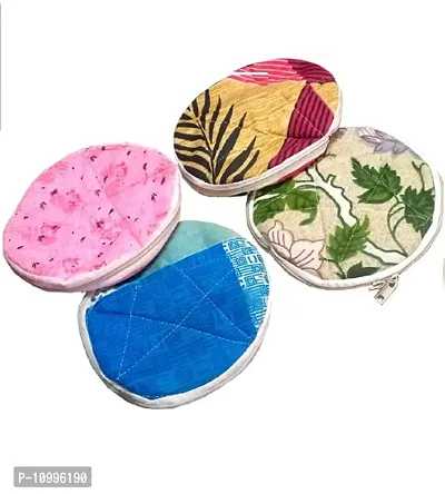 SSDN? Cotton Roti Cover/Chapati Cover/Traditional Roti Rumals (Assorted Color  Design) - Set of 4 (Round, Zip)