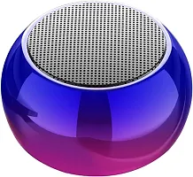 Bluetooth Mini Smart Speaker,4D Stereo HQ Sound , Shiney Metal Body, Small But Very Loud Multi Color Mini Boost-thumb1