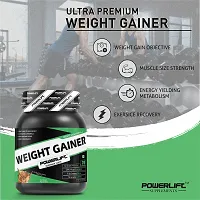 PowerLift Weight Gainer with Shaker (500gm Chocolate) 390K Energy, 76G Carbs| High Protein  High Calorie Protein Powder for weight gain men and women use | Raw Whey from USA | With Digezyme-thumb4