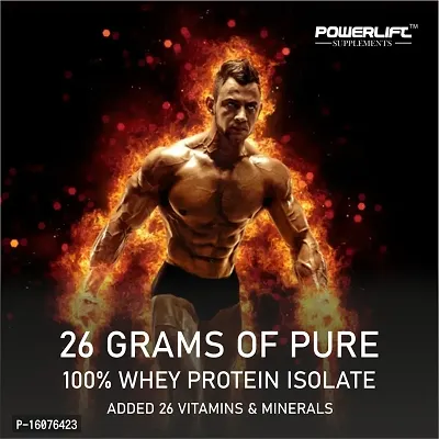 PowerLift Super Isolate (1kg, Rich Chocolate) 26g Isolate Whey Per Scoop, Raw Whey From USA, with Vitamins  Digezyme blend, Sugar Free, Gluten Free, Lactose Free, Whey Protein Isolate-thumb3