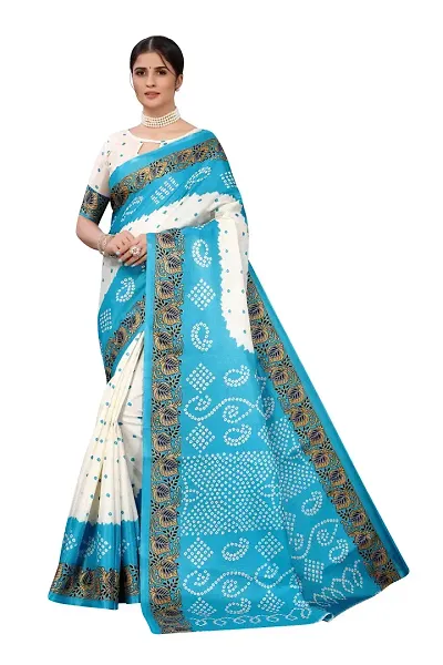 Alluring Art Silk Saree with Blouse piece 