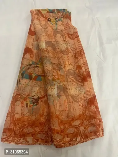 Beautiful Multicoloured Georgette Printed Saree with Blouse Piece For women