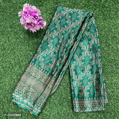 Elegant Crepe Printed Women Saree with Running Blouse