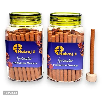 Premium Lavender Fragrance Dry Dhoop Stick with stand (2 X 100 Gms)