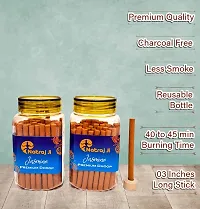 Premium Jasmine Fragrance Dry Dhoop Stick with stand (100 Gms + 100 Gms)-thumb1