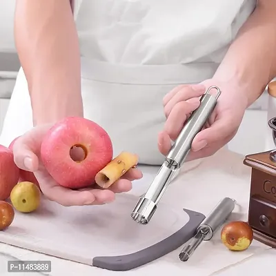 Top Chef Apple Corer Stainless Steel, Core Remover for Apple and Pear, Kitchen Prep Tool-thumb5