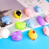 KUUQA 5 Pcs Kawaii Mochi Squishy Toys Squishies Animal Cat Panda Unicorn Mini Soft Squeeze Stress Relief Squishies Balls Toys Cute Birthday Party Favours Bags Gifts for Kids Adults, Multicolor-thumb3