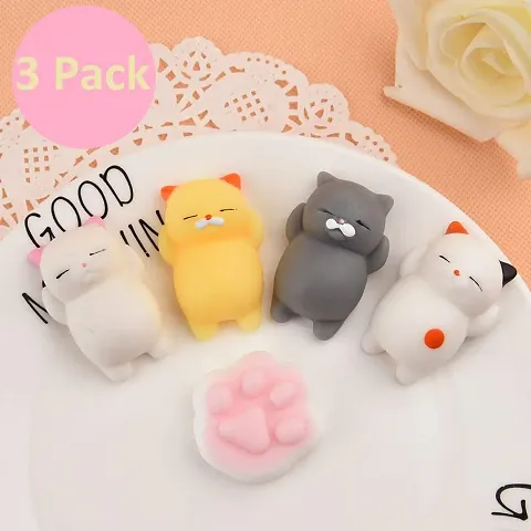 KUUQA 5 Pcs Kawaii Mochi Squishy Toys Squishies Animal Cat Panda Unicorn Mini Soft Squeeze Stress Relief Squishies Balls Toys Cute Birthday Party Favours Bags Gifts for Kids Adults, Multicolor