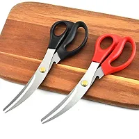 Top Chef Korean Shears/ Kitchen Scissors for Chicken, Poultry, Fish, Seafood, Meat, Vegetables, Herbs, BBQ, Barbeque, Heavy Duty Stainless Steel (Black)-thumb3