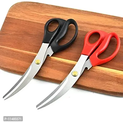 Top Chef Korean Shears/ Kitchen Scissors for Chicken, Poultry, Fish, Seafood, Meat, Vegetables, Herbs, BBQ, Barbeque, Heavy Duty Stainless Steel (Black)-thumb4