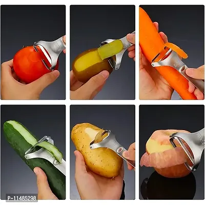 Top Chef Pro Peeler for Vegetables and Fruits, Razor-Sharp, Ultra-Thin and Lighweight, 304 Food Grade Stainless Steel (Pro)-thumb2