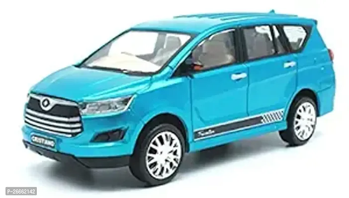 Stylish Blue Plastic Toys Crysta MUV Toy car, Pack of 1, Pull Back Action Toys, with Soft Edges.-thumb0