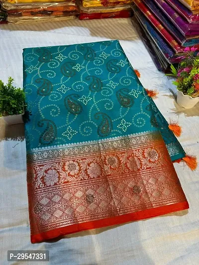 Elegant Art Silk Saree With Blouse Piece
