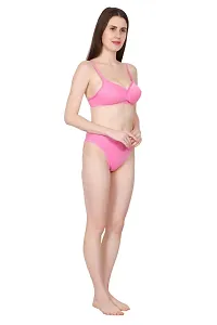 Cotton Padded Bra Panty Set for Women-thumb3