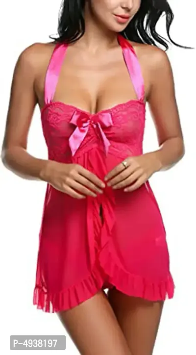 Women Stylish Lingerie Lace Babydoll Dress