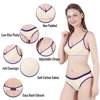 Love Maker | Lingerie Set for Women | Bra Panty Set for Women | Undergarments for Women Bra Panty | Innerwear for Women | Non Padded Bra for Women | Cotton Bra Panty for Women Daily use.-thumb3