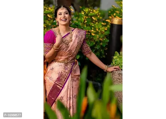 Beautiful Art Silk Saree With Blouse Piece For Women-thumb0