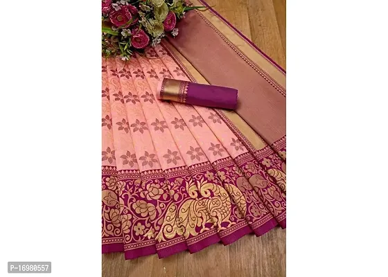 Beautiful Art Silk Saree With Blouse Piece For Women-thumb0