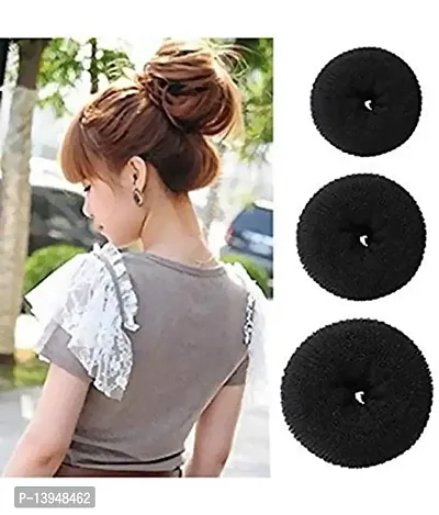 Datar Enterprises hair accessories set of 12 / hair styling kit 3pcs Donut different size-4pcs DIY Kit-3 pcs volumizer base and 2 pcs base puff-thumb2