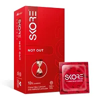 Skore Not Out Climax Delay with 1500+ Raised Dots Condoms (30 S)-thumb1